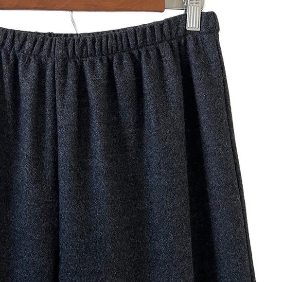 Eileen Fisher Wool Pull-On Pants In Charcoal Gray Size M - Picture 4 of 13
